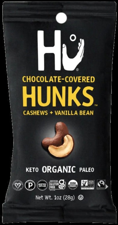 Dark Chocolate Covered Cashew & Vanilla Bean Hunks