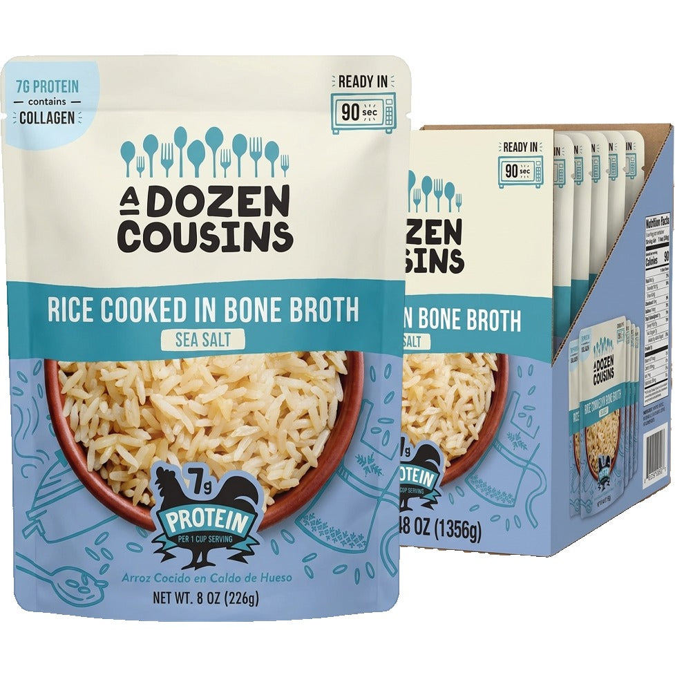 RTE Rice Cooked in Bone Broth Sea Salt (6 Pack)
