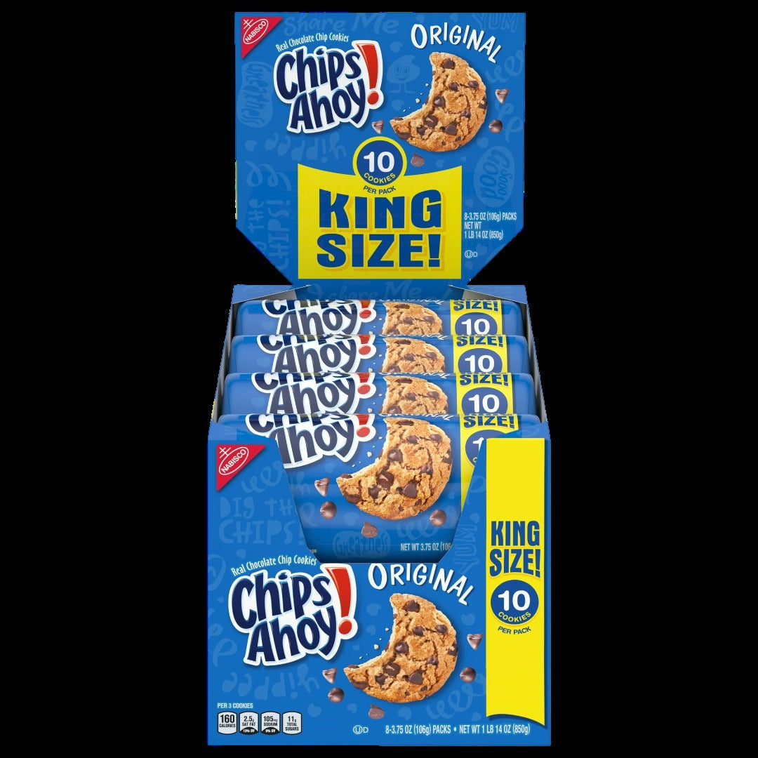 Original Chocolate Chip Cookies - King Size (8 Pack)