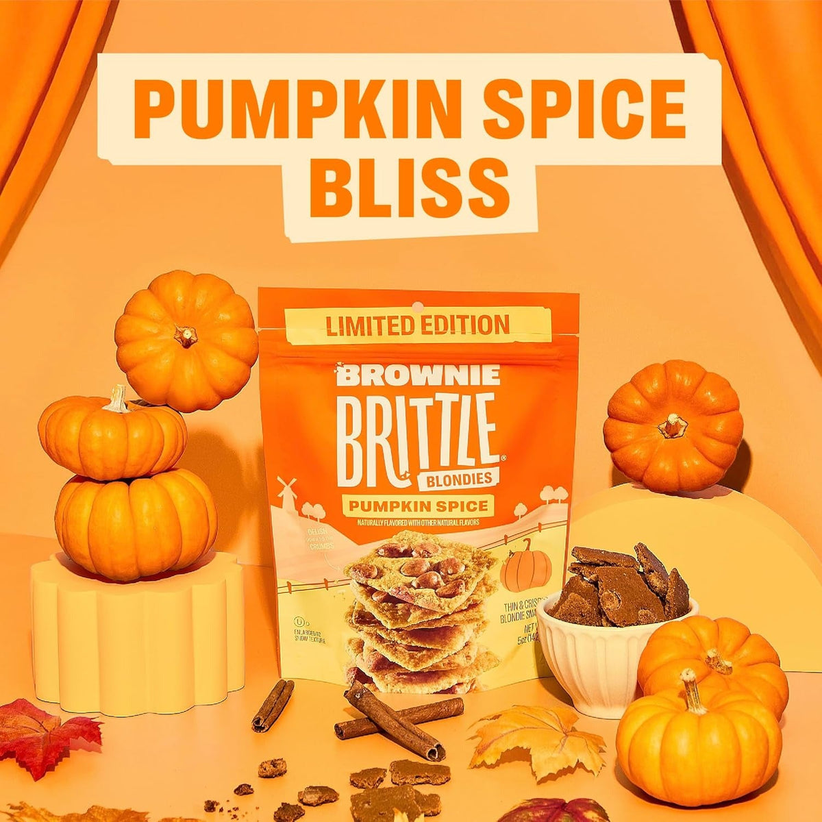 Pumpkin Spice Blondies