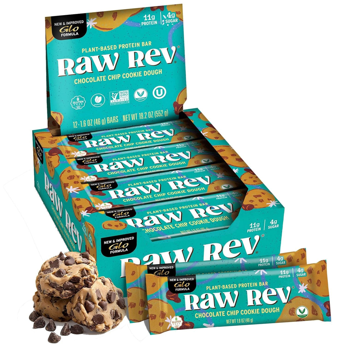 Chocolate Chip Cookie Dough Bar (12 Pack)