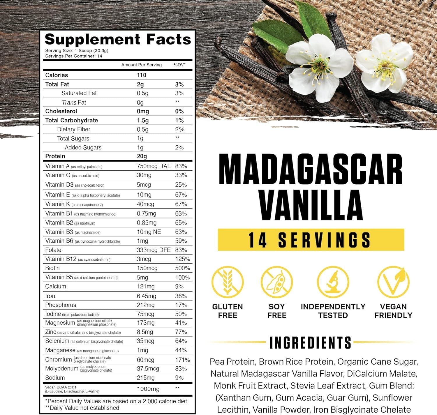 Vanilla Plant Protein