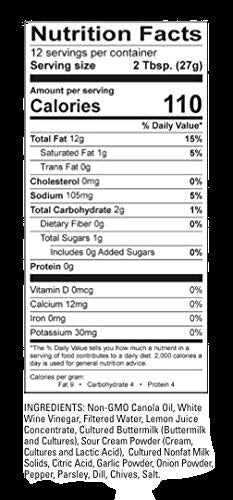 Low Sodium Ranch Salad Dressing