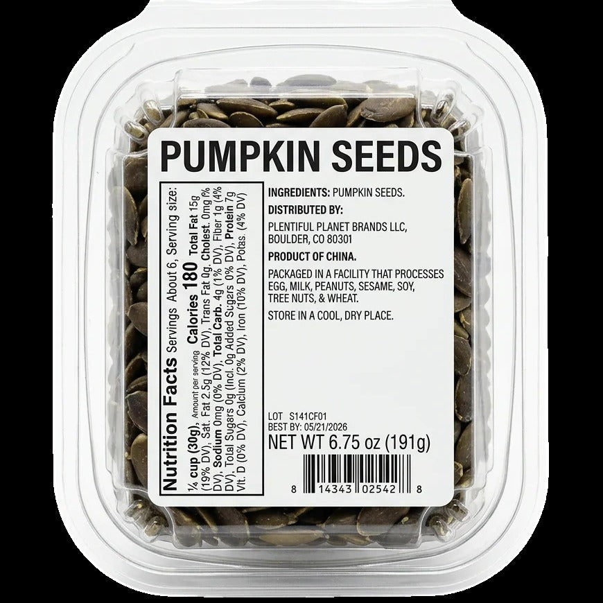 Raw Pumpkin Seeds Tub