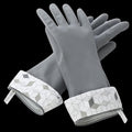 Splash Patrol Natural Latex Cleaning Gloves Grey Medium/Large