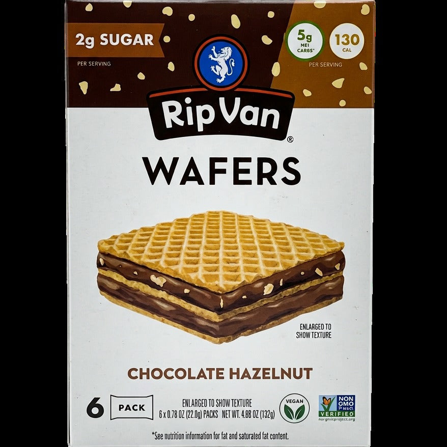 Chocolate Hazelnut Cookie Wafers (6 Pack)