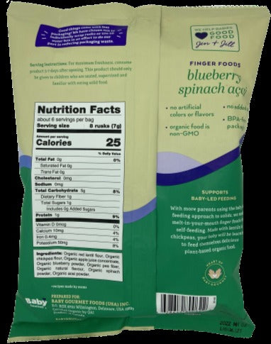Blueberry Spinach Acai Snack