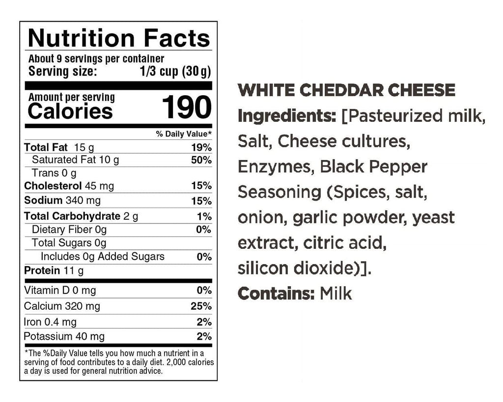 White Chedda Black Peppa Bites