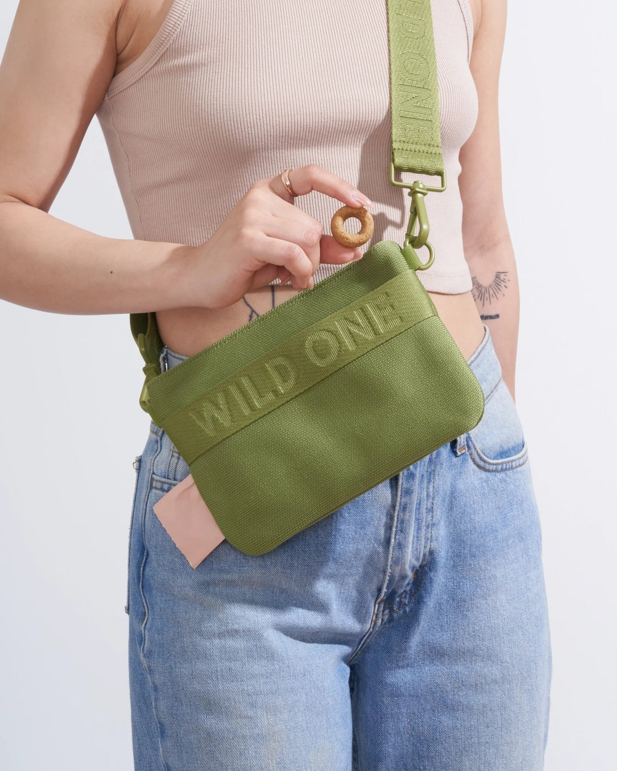Treat Pouch - Recycled Knit - Moss