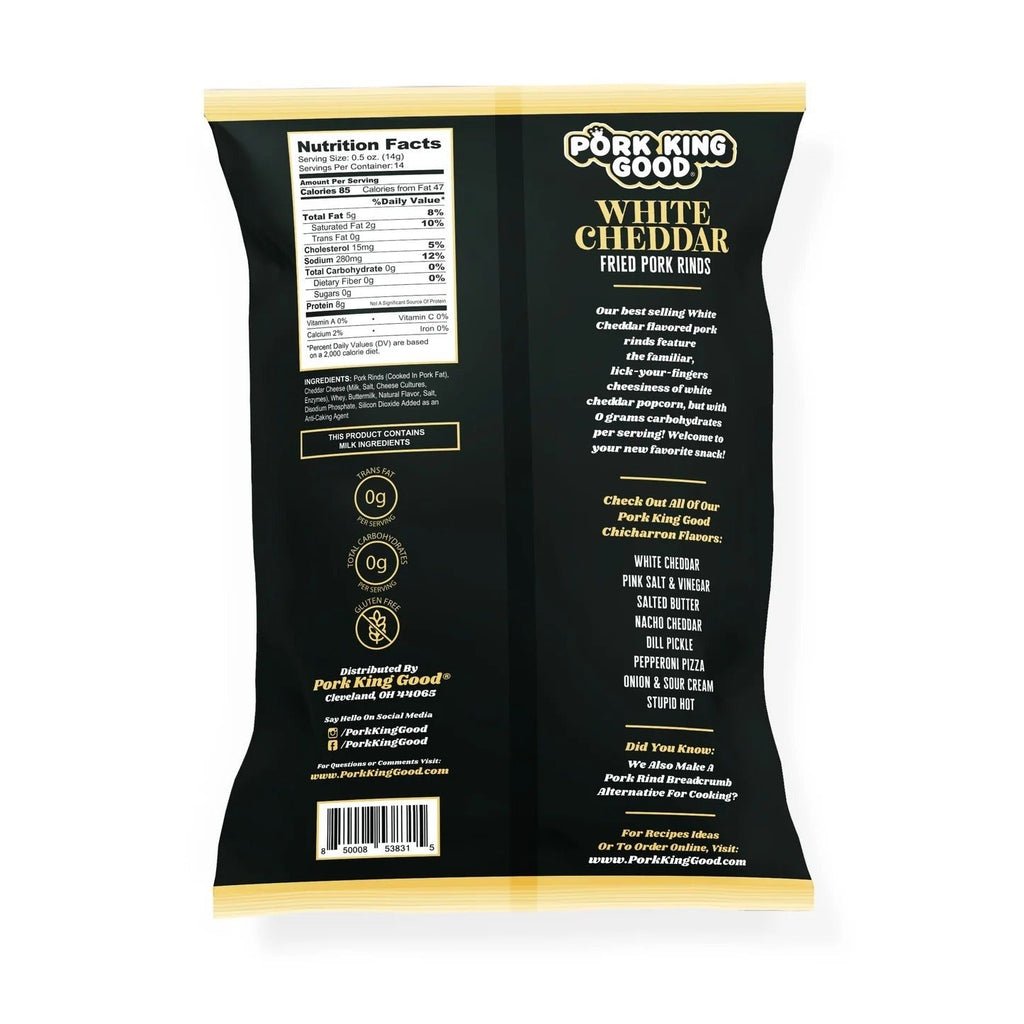 White Cheddar Fried Pork Rinds