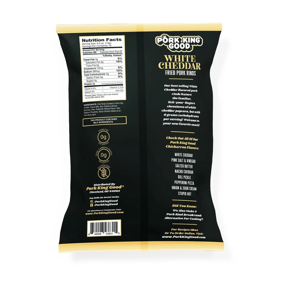 White Cheddar Fried Pork Rinds