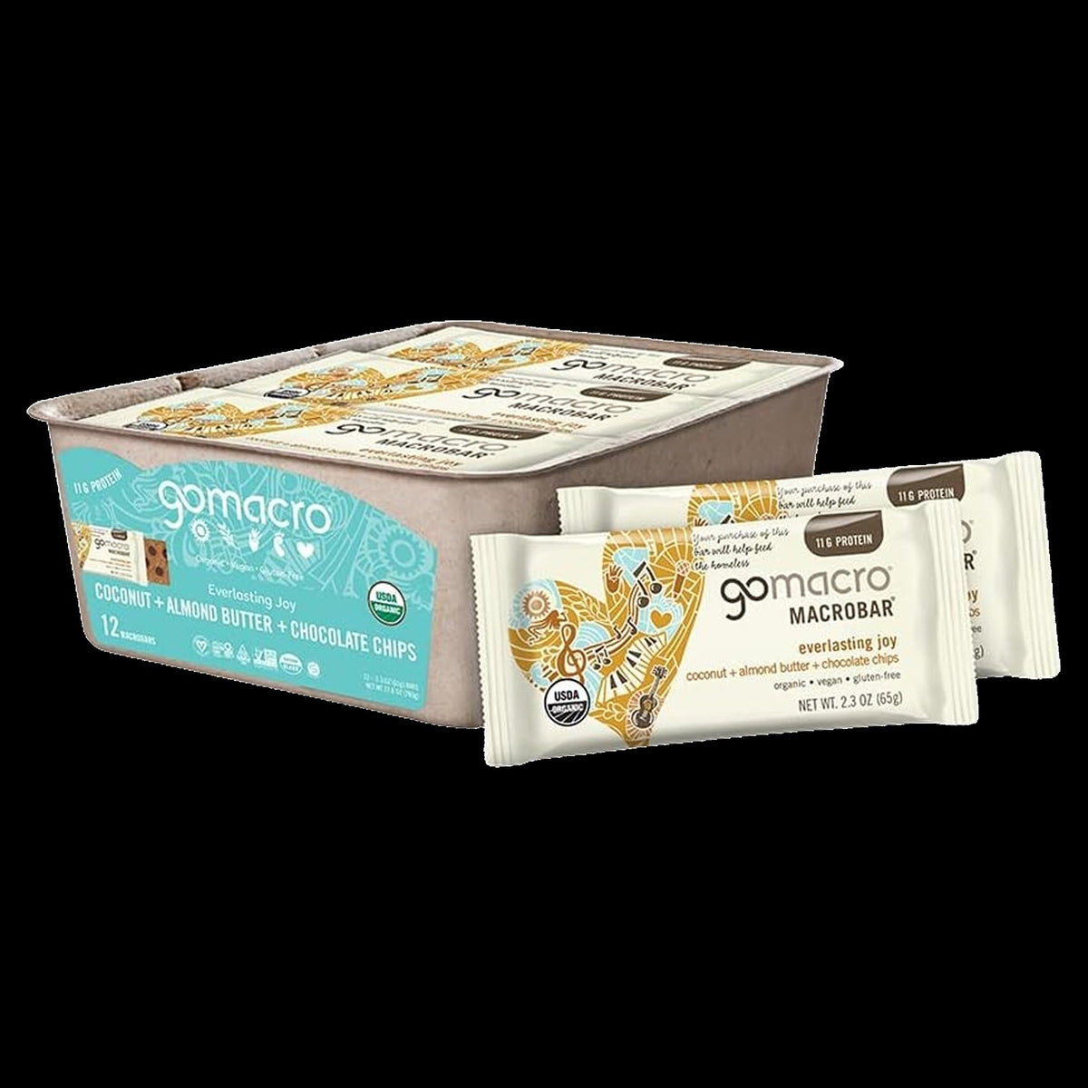Organic Coconut Almond Butter & Chocolate Chip Protein Bar (12 CT)