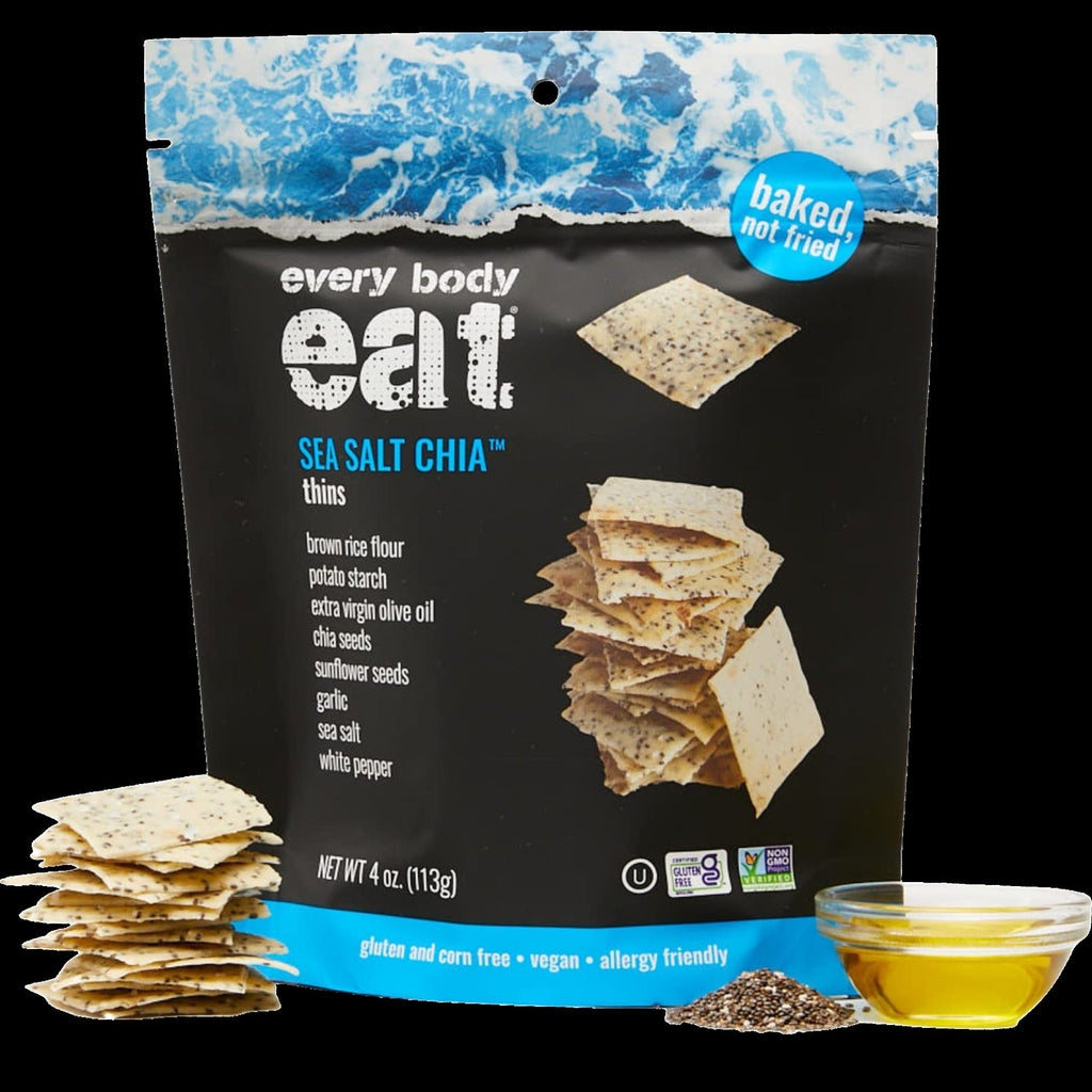 Sea Salt Chia Thin Crackers