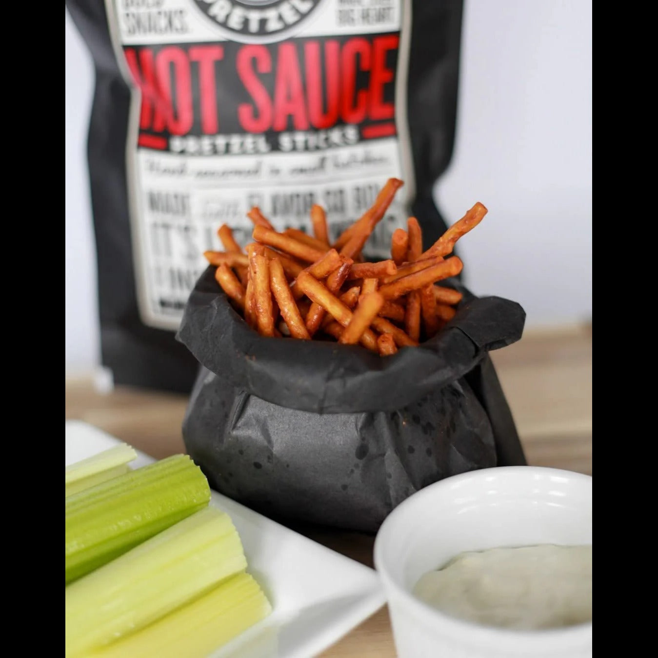 Hot Sauce Pretzel Sticks