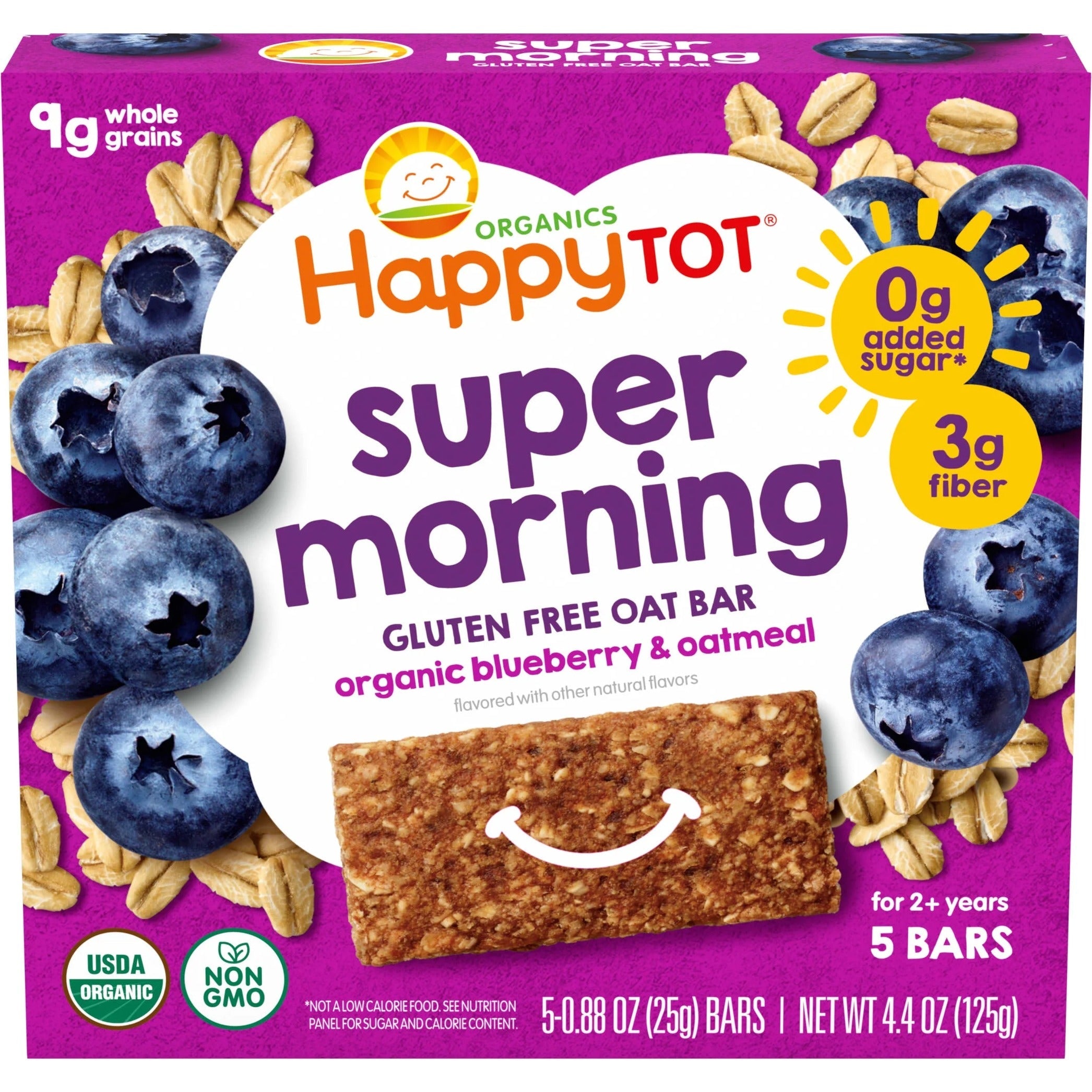 Super Morning Organic Blueberry & Oatmeal Oat Bars (5 CT)