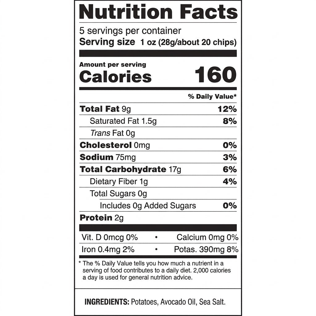 Sea Salt Avocado Oil Kettle Chips