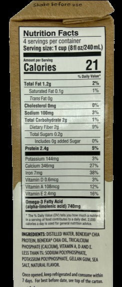 Original Unsweetened Chia Milk