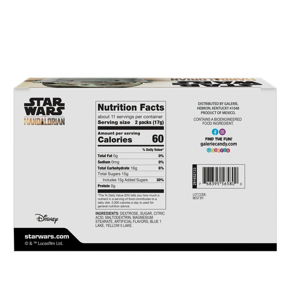 Star Wars The Mandalorian Dipping Sticks With Candy Powder (18 CT)
