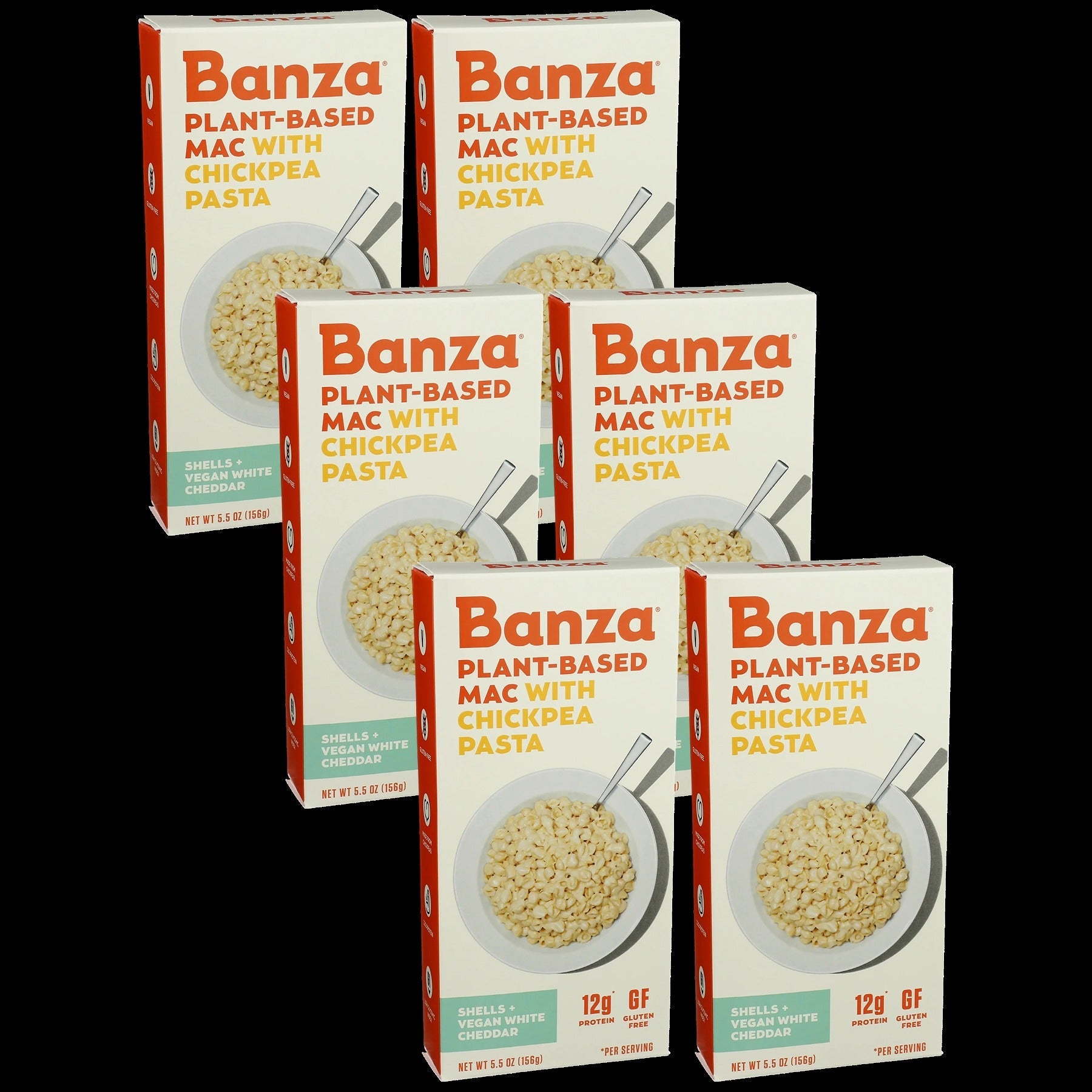 Plant Based Chickpea Vegan White Cheddar Mac & Cheese (6 Pack)