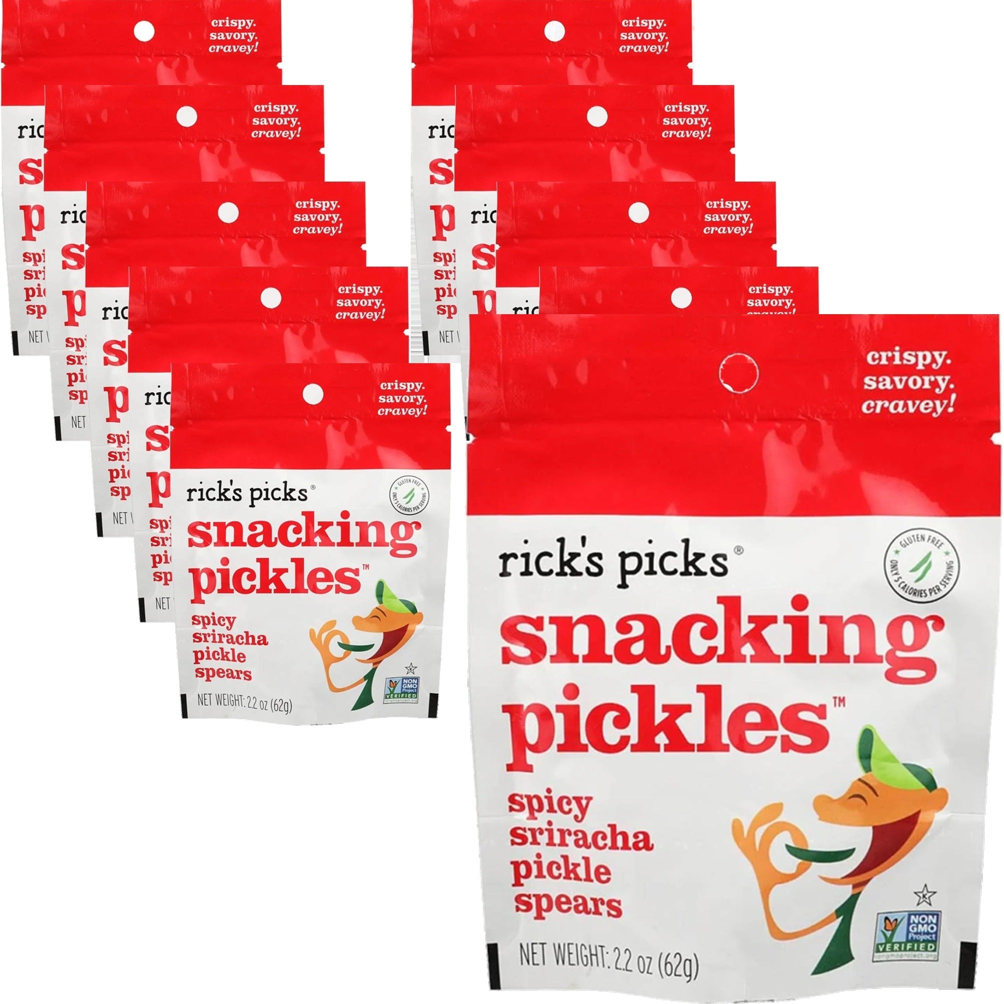 Spicy Sriracha Pickle Spears (12 Pack)