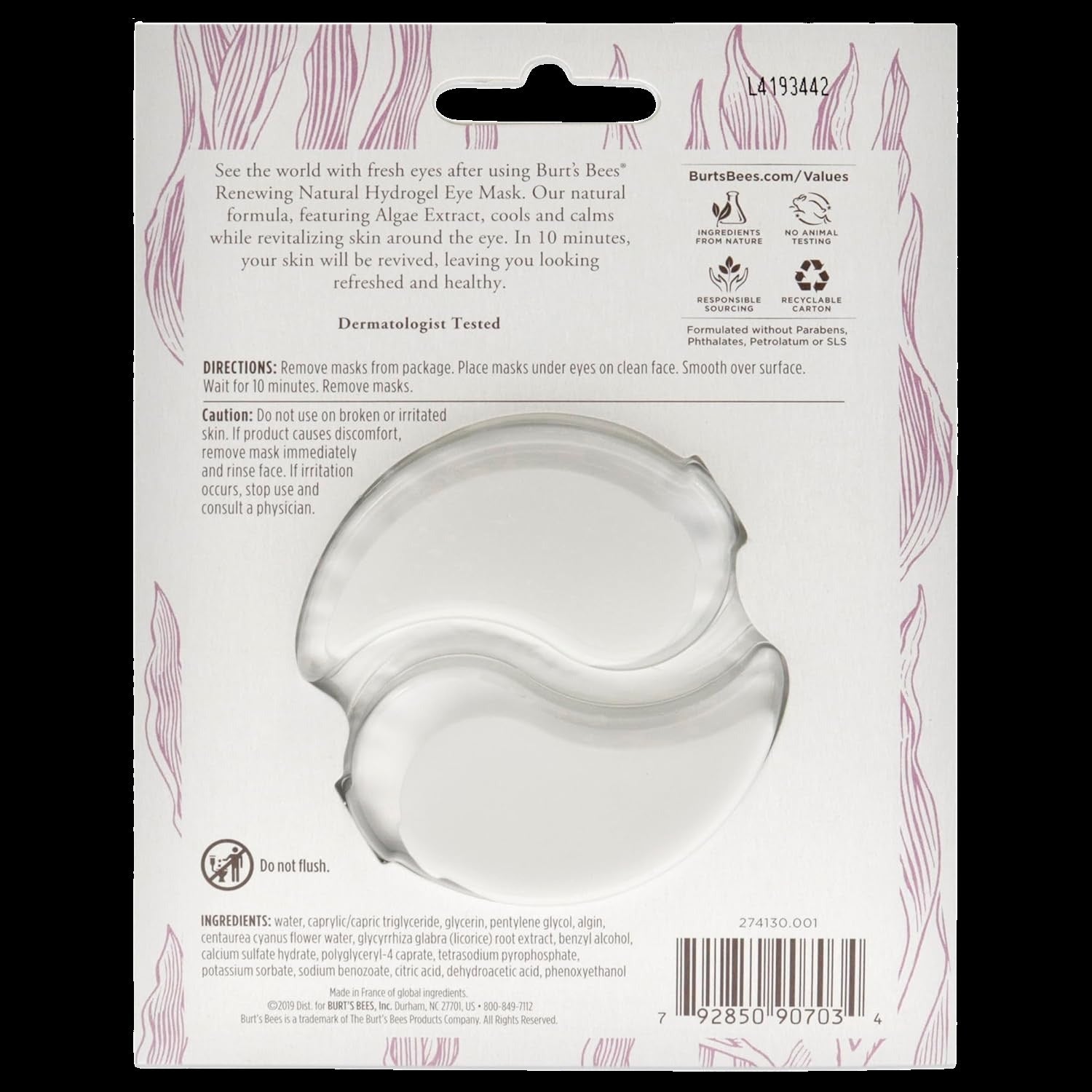 Renewing Natural Hydrogel Eye Mask