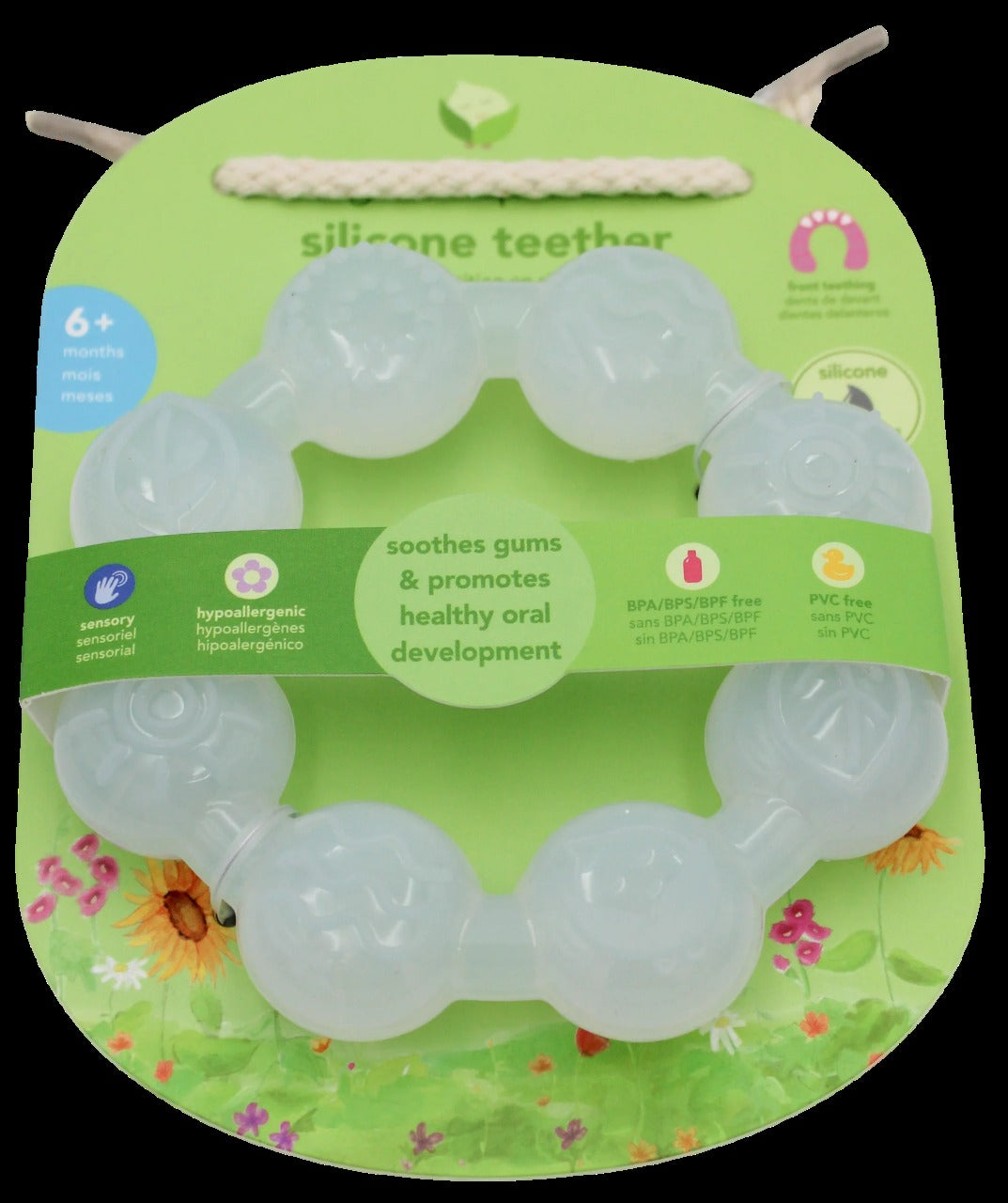 Silicone Ring Teether - 0-6 Mo