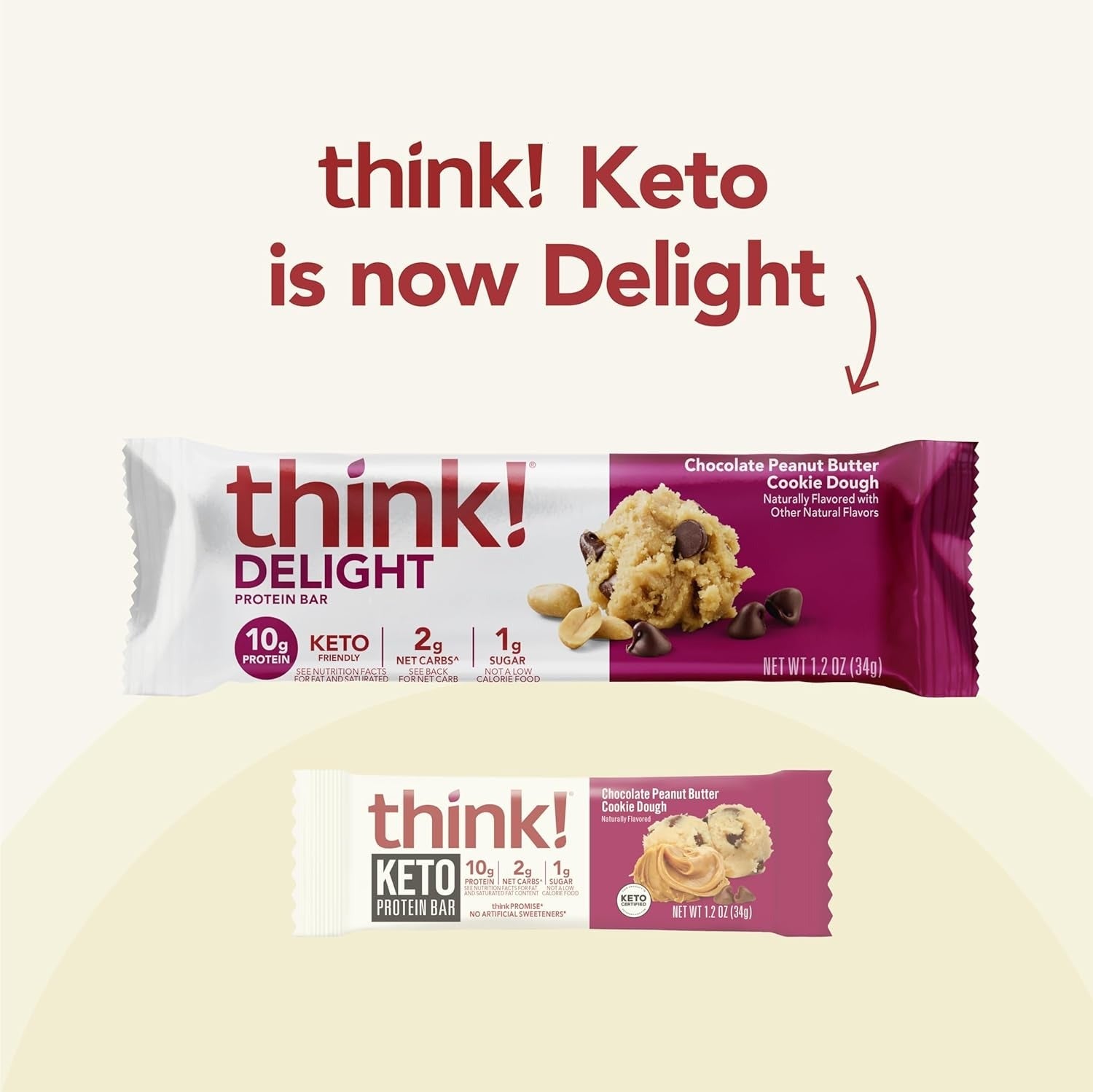 Keto Chocolate Peanut Butter Cookie Dough (10 CT)