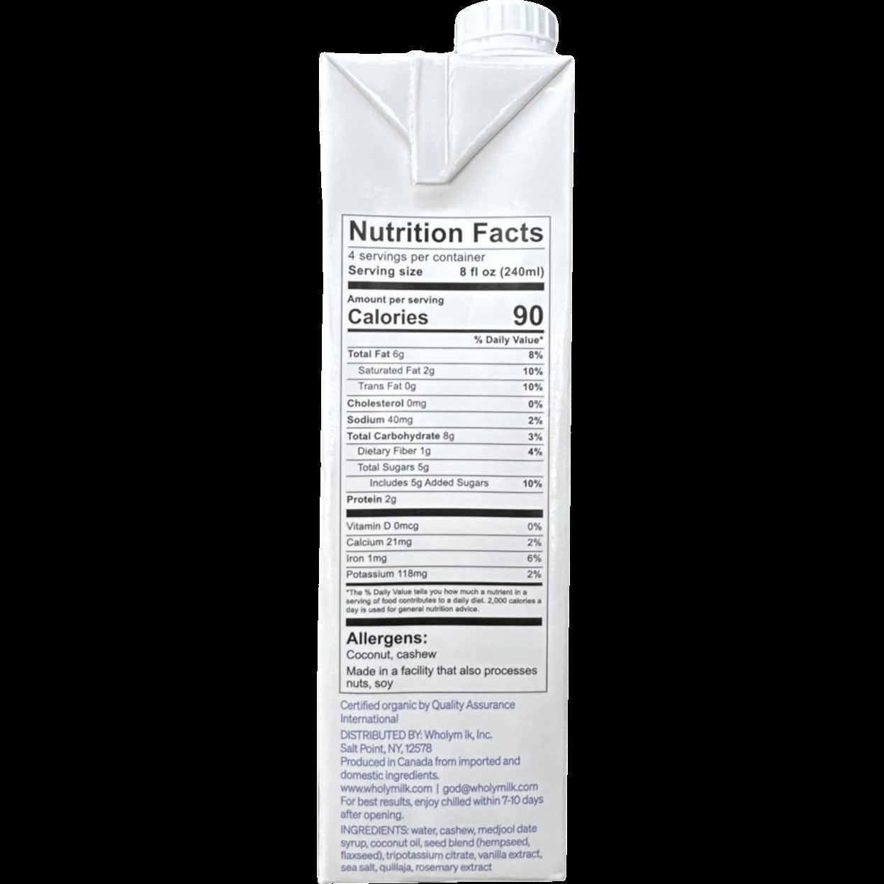 Plant-Based Milk - Sweetened