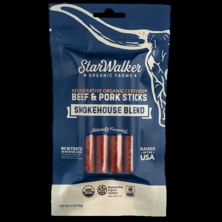 Organic Smokehouse Blend Beef & Pork Sticks