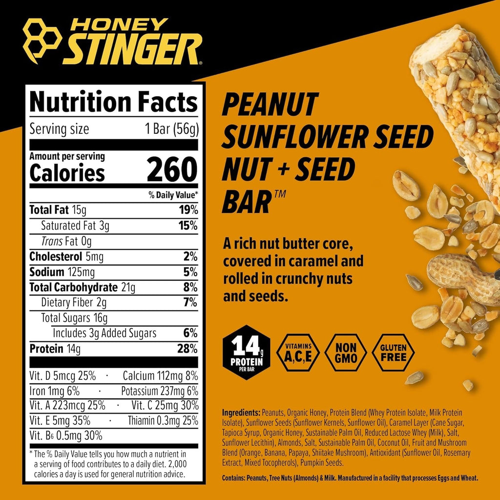 Peanut Sunflower Nut + Seed Bar (12 Pack)