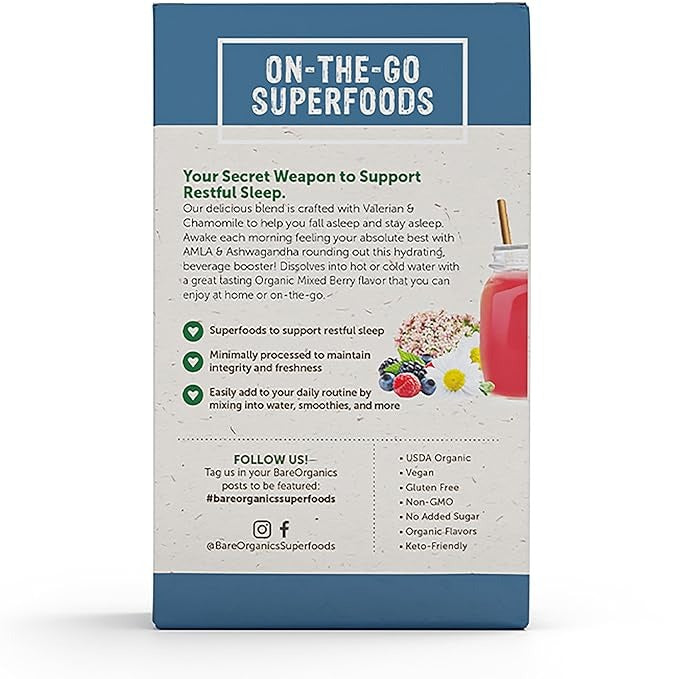 Organic Sleep Superfood Water Enhancer (5 CT)