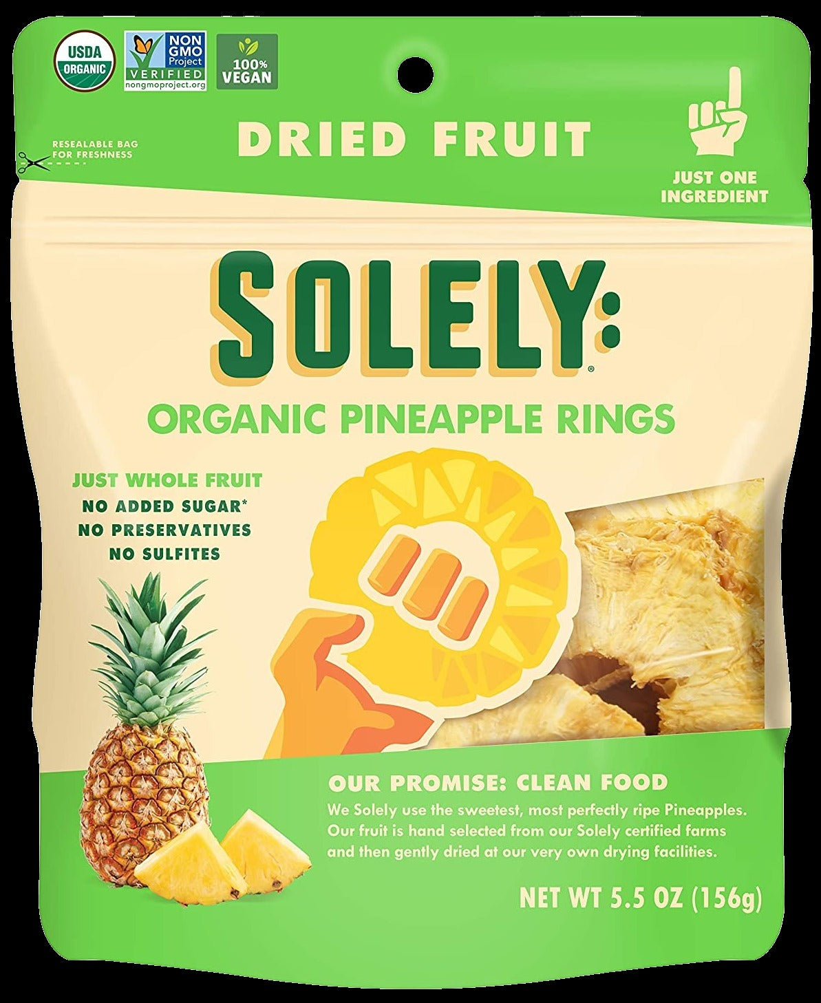 Organic Dried Pineapple Rings