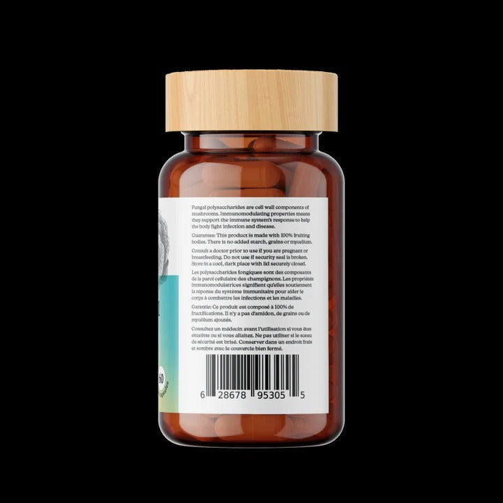 Turkey Tail 8:1 Mushroom Powder (60 Capsules)
