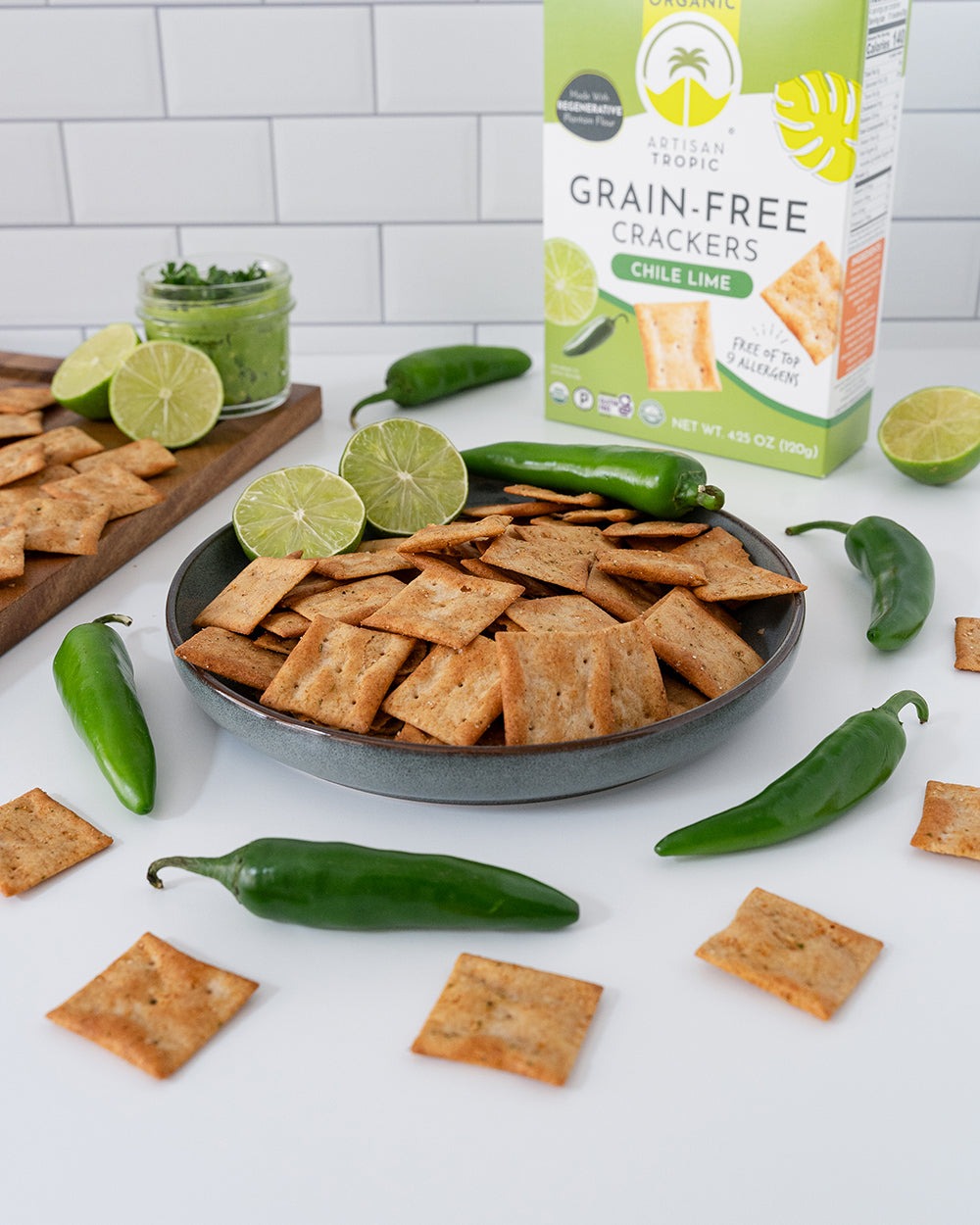 Chile Lime Grain-Free Crackers