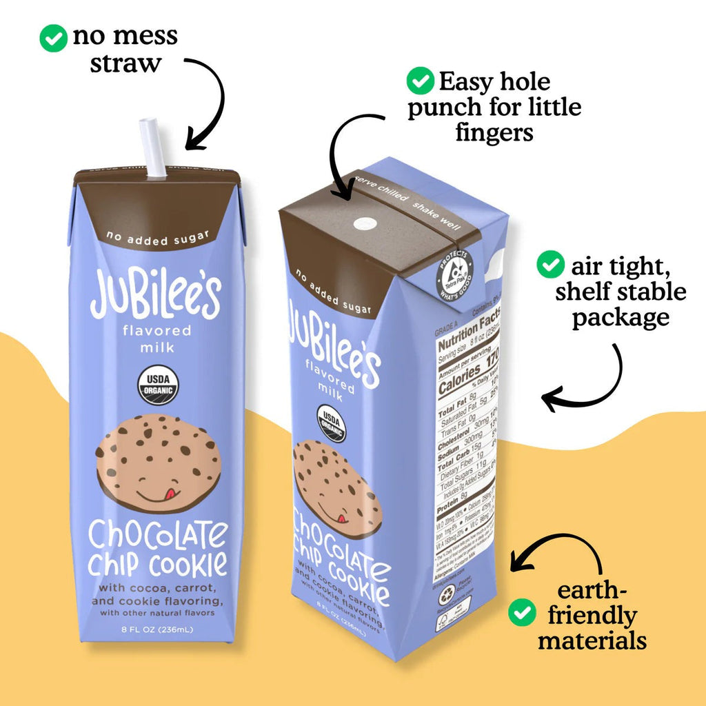 Organic Whole Flavored Milk - Chocolate Chip Cookie (12 Pack)