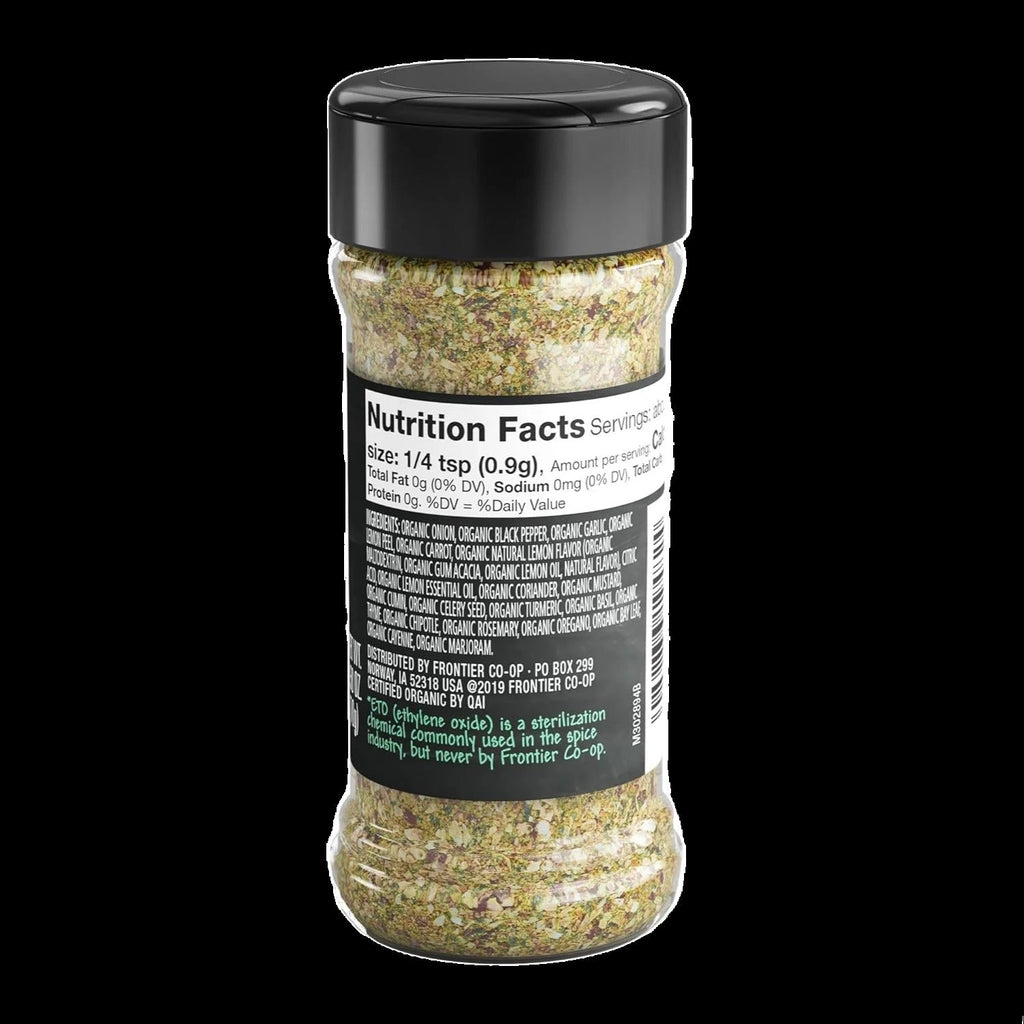 Organic Lemon Pepper Seasoning, Salt-Free