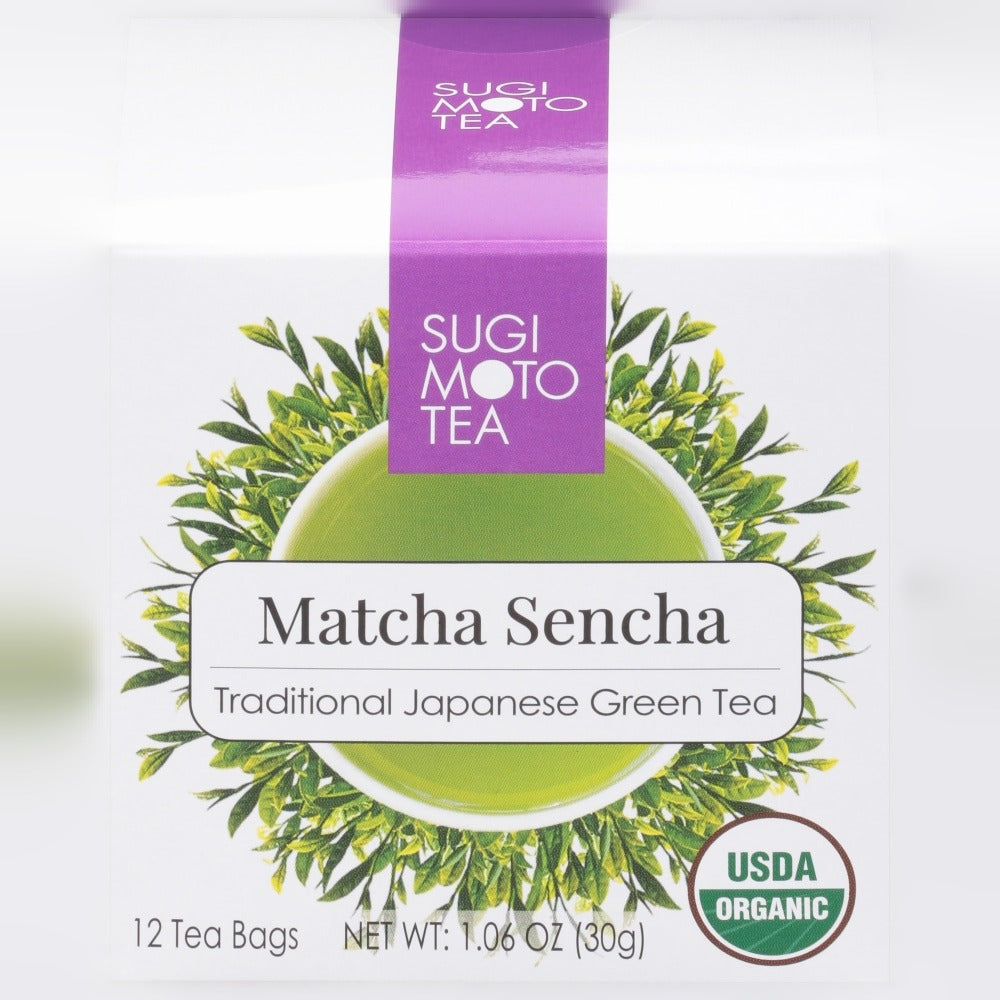 Japanese Organic Matcha Sencha Green Tea Bags (12 CT)