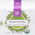 Japanese Organic Matcha Sencha Green Tea Bags (12 CT)