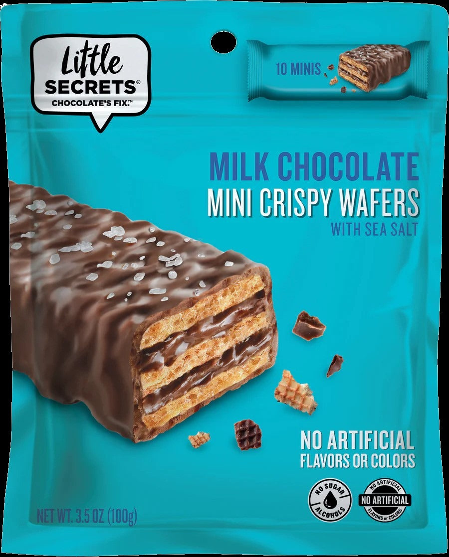 Mini Crispy Wafers Milk Chocolate with Sea Salt