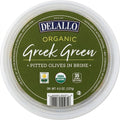 Organic Pitted Greek Green Olives in Brine