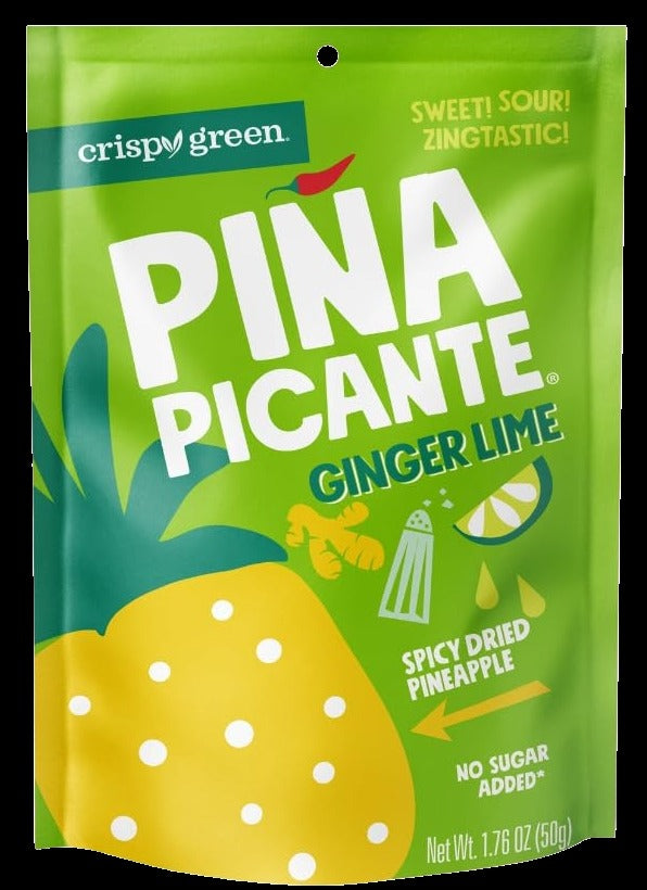 Dried Pineapple with Lime Ginger Pina Picante (12 Pack)