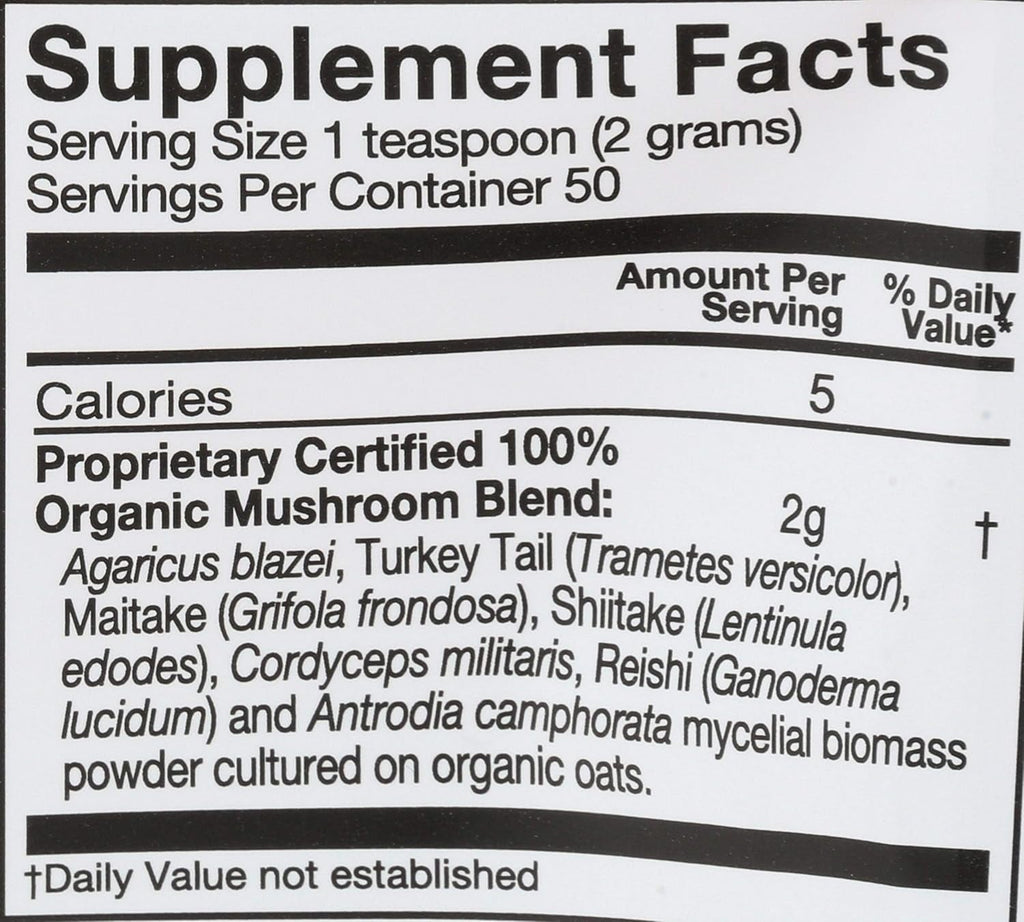 Organic Mushroom Nutrition Supplement Powder - Immune