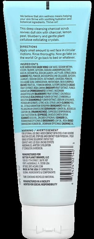 Charcoal Lemon & Blueberry Facial Scrub