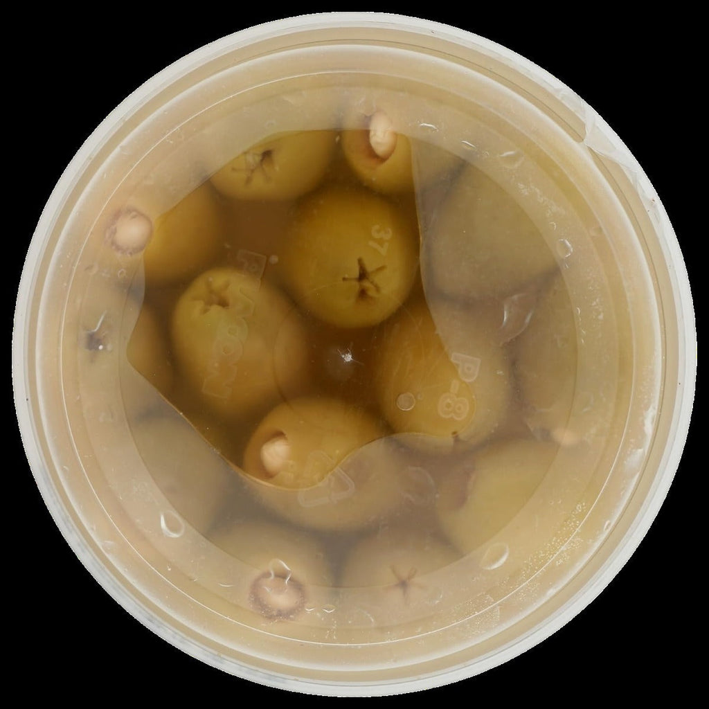 Organic Almond Stuff Pitted Olives In Brine