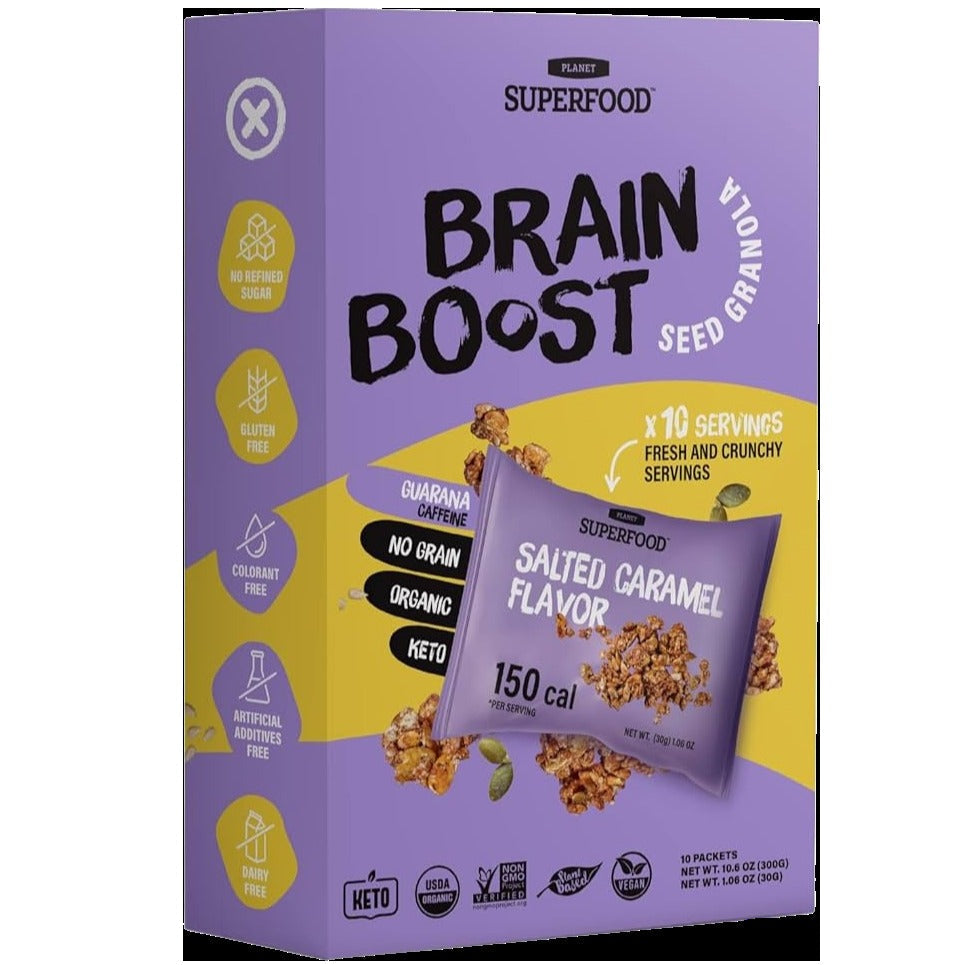 Organic Salted Caramel Flavor Seed Granolas - Brain Boost (10 CT)