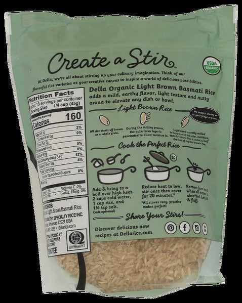 Organic Light Brown Basmati Rice