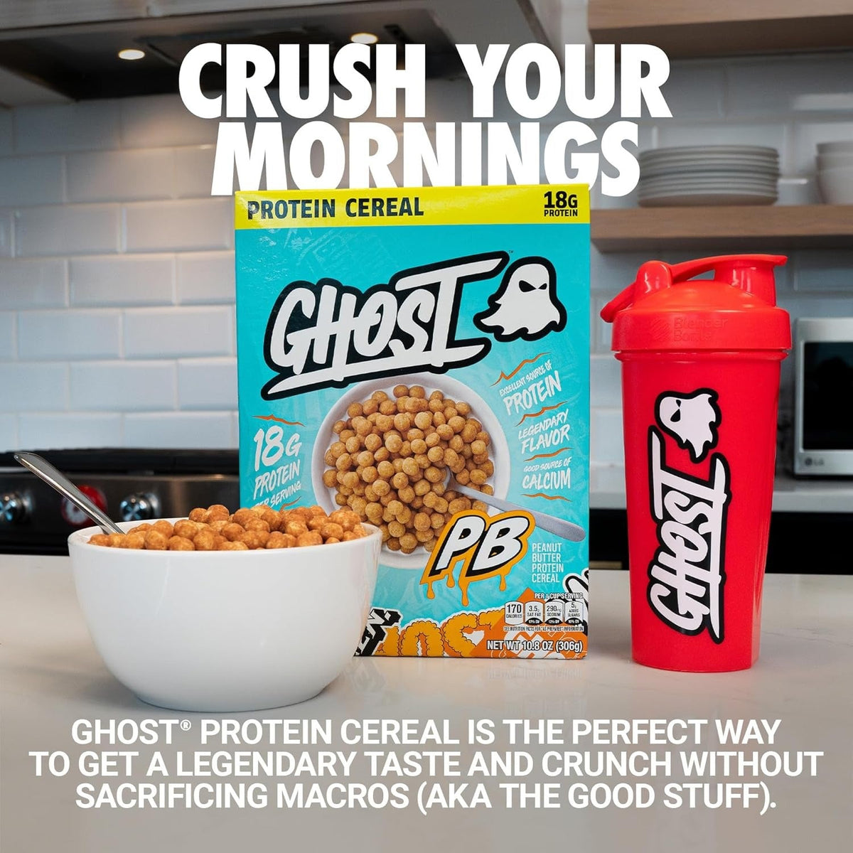 High Protein Peanut Butter Breakfast Cereal