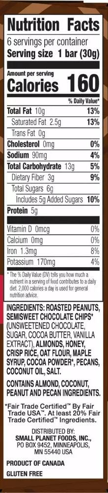Trail Mix Bar Dark Chocolate Peanut (6 CT)