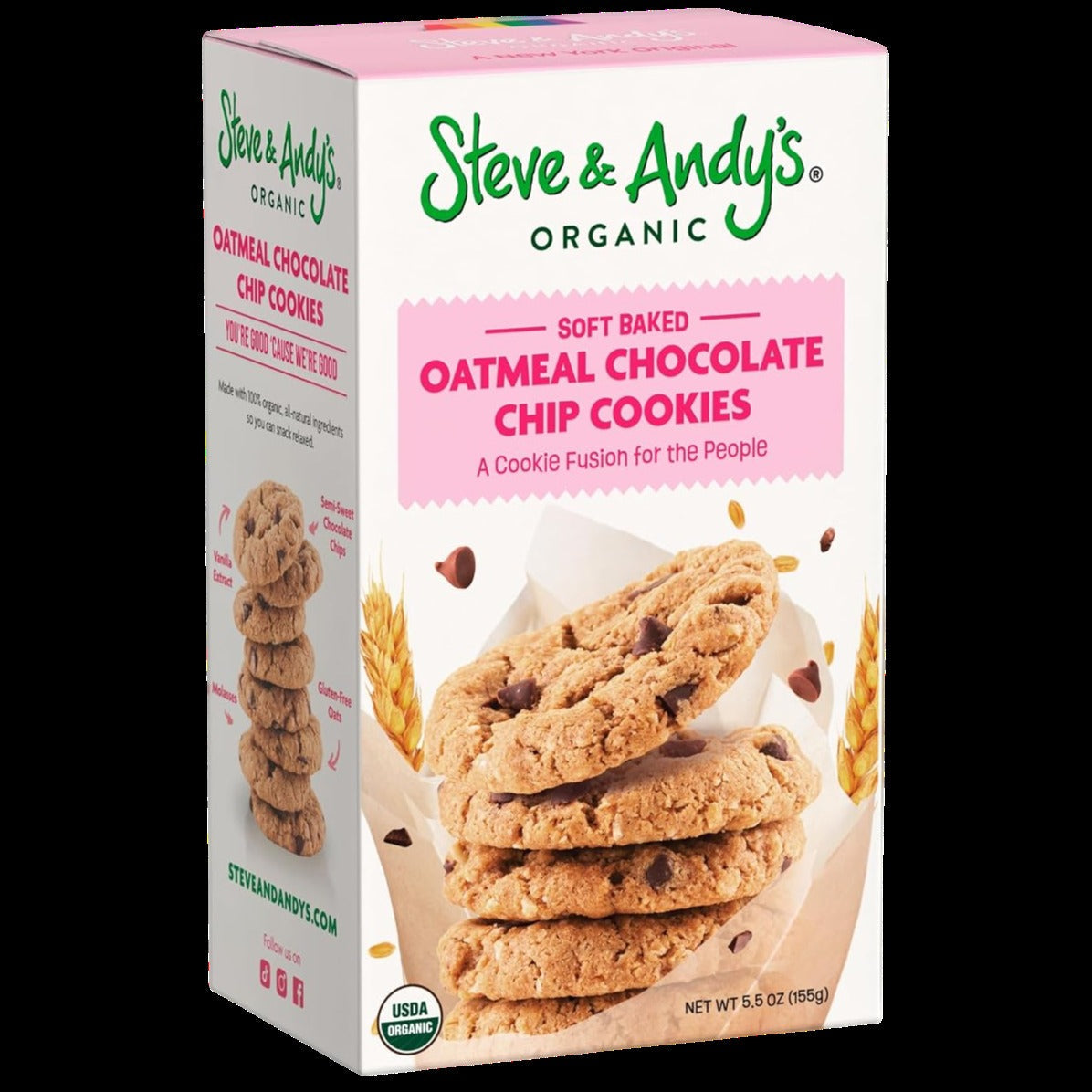 Organic Soft Baked Oatmeal Chocolate Chip Cookies