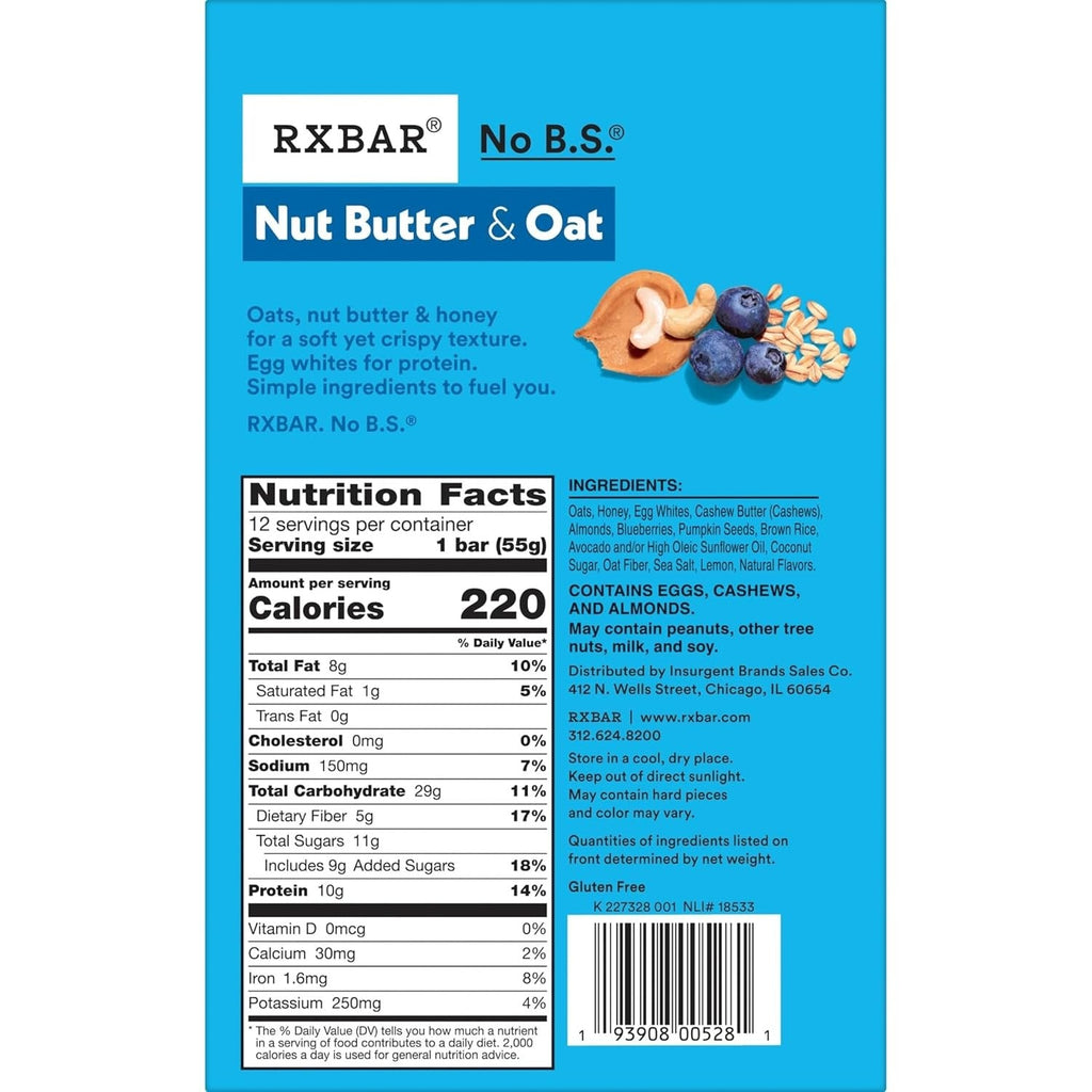 Blueberry Cashew Protein Bar (12 CT)